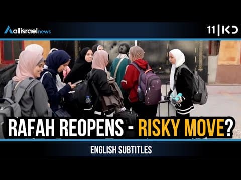 Rafah Border Opening: A Potential Step Towards Improved Security and Diplomacy Between Israel and Palestine