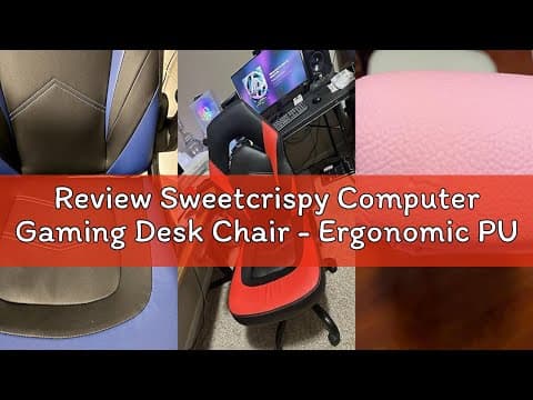 Review: Sweetcrispy Computer Gaming Desk Chair - Ergonomic PU Leather with Comfy Lumbar Support, Hei